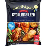 Grillade kycklingbröstfiléer grillkrydda Fryst 540g Guldfågeln.