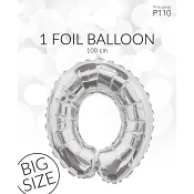 Folieb silv 0 100cm Happy Party.