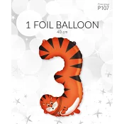 Folieb djur 3 40cm Happy Party.