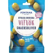 Snacksoliver Vitlök Fyllda 70g Fontana.
