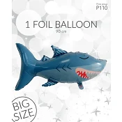 Folieballong Haj 1p stor Happy Party.