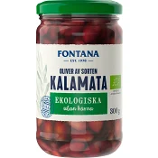 Kalamataoliver utan kärna Ekologisk 300g Fontana.