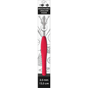 Virknål Ergonomisk Röd 2,5 mm 1pack FALK.