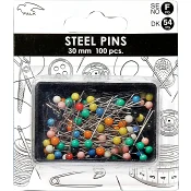 Knappnål 100-pack 30mm Falk.