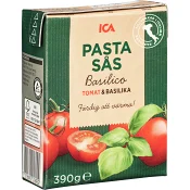 Pastasås Tomat Basilika 390g ICA.