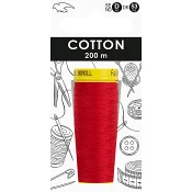 Sytråd bomull röd 200m Falk.