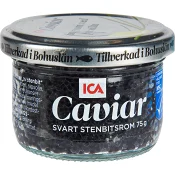 Caviar svart stenbitsrom 75g ICA.