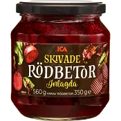 Skivade &amp; inlagda Rödbetor 560g ICA.