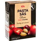 Pastasås Tomatsås med Oliver 390g ICA.