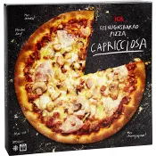Pizza Capricciosa stenugnsbakad 370g ICA.