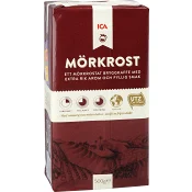 Bryggkaffe, Mörkrost, 500g, ICA.