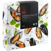 Grönmusslor Fryst 500g ICA.