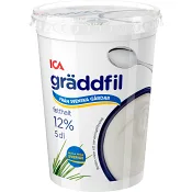 Gräddfil 12% 5dl ICA.