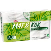 Hushållspapper Mat &amp; kök 4-p Miljömärkt ICA.