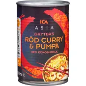 Röd curry &amp; pumpa Grytbas 400ml ICA Asia.