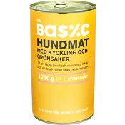 Hundmat Kyckling &amp; grönsaker 1240g ICA Basic.