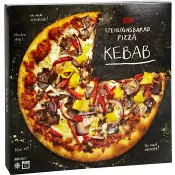 Stenugnsbakad pizza kebab Fryst 380g ICA.