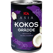 Kokosgrädde 400ml ICA Asia.