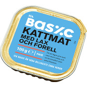 Kattmat Lax &amp; forell 100g ICA Basic.