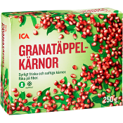 Granatäppelkärnor Fryst 250g ICA.