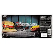 Hamburgare Fryst 20x90g 1,8kg ICA.
