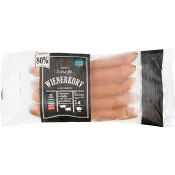 Wienerkorv Ectra fin 80% Kötthalt 300g ICA.