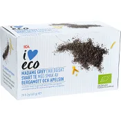 Madame grey Svart te med bergamott &amp; apelsin Ekologisk 20-p ICA I love eco.