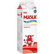 Mjölk 3% 1l ICA.