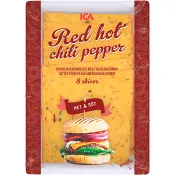 Ost Red Hot chili pepper skivad 20g 8-p ICA.