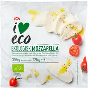 Mozzarella Ekologisk 125g ICA I love eco.