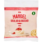 Mandel skalad &amp; hackad 50g ICA.