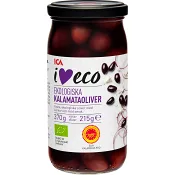 Kalamataoliver Ekologisk 370 g ICA eco.