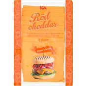 Röd Cheddar skivad 160g ICA.