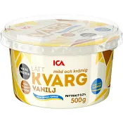Kvarg Lätt 0,2% Vanilj 500g ICA.