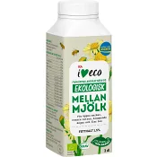 Mellanmjölk KRAV 1,5% 3dl ICA I love eco.