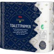Toalettpapper Extra fint 4-p Miljömärkt ICA.