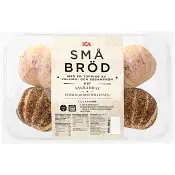 Småbröd med topping 6-p 300g ICA.