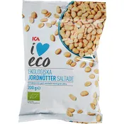 Jordnötter saltade Ekologisk 200g ICA I love eco.