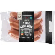Grillkorv Tjock Extra fin 75% Kötthalt 600g ICA.