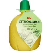 Citronjuice Från koncentrat 200ml ICA.