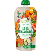 Barnmat Lins &amp; grönsaksgryta 6m Ekologisk 120g ICA I love eco.
