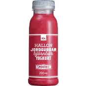 Smoothie hallon jordgubb björnbär 250ml ICA.