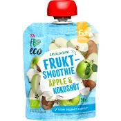 Smoothie Äpple &amp; kokosnöt 6m 90g ICA I love eco.