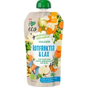 Barnmat Rotfrukter &amp; lax 6m 120g ICA I love eco.