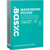 Maskindiskpulver 1,4kg ICA Basic.