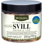 Svill inlagd shiitake örter &amp; lök vegansk 210g ICA Selection.