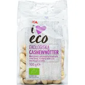 Cashewnötter naturell 100g ICA I love eco.