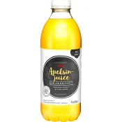 Apelsinjuice med fruktkött 1l ICA.