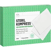 Steril kompress 10-p ICA Hjärtat.