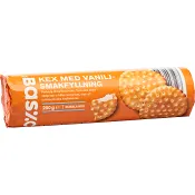 Kex med Vaniljsmakfyllning 250g ICA Basic.